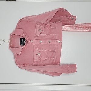Juicy couture  barbie pink cropped jacket Corduroy rare new